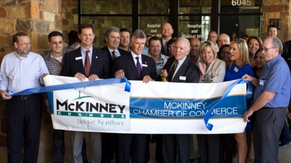 McKinney Chamber of Commerce ribbon cutting