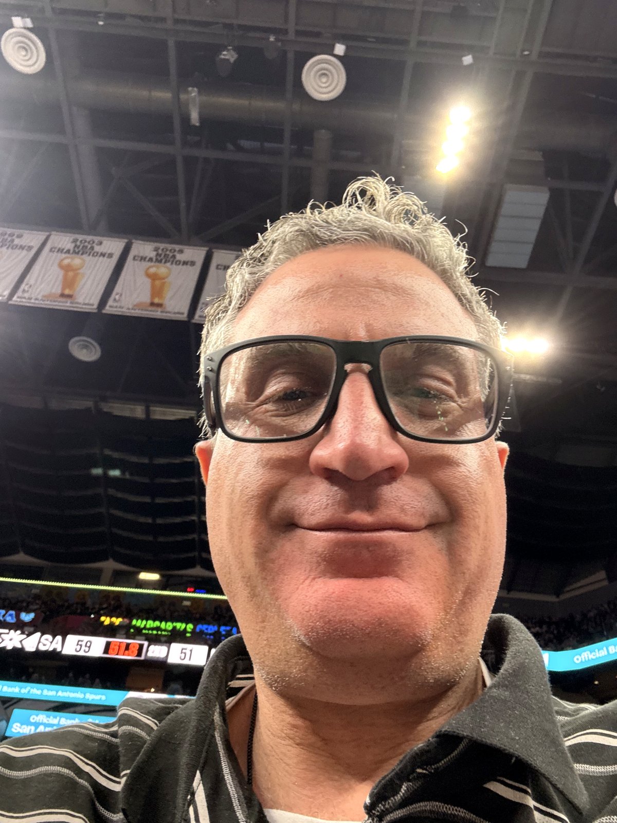 Andrew J. Hillman, San Antonio Spurs courtside