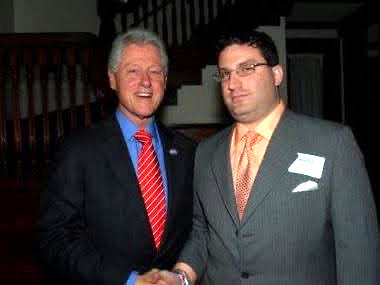 Andrew Hillman with President Bill Clinton